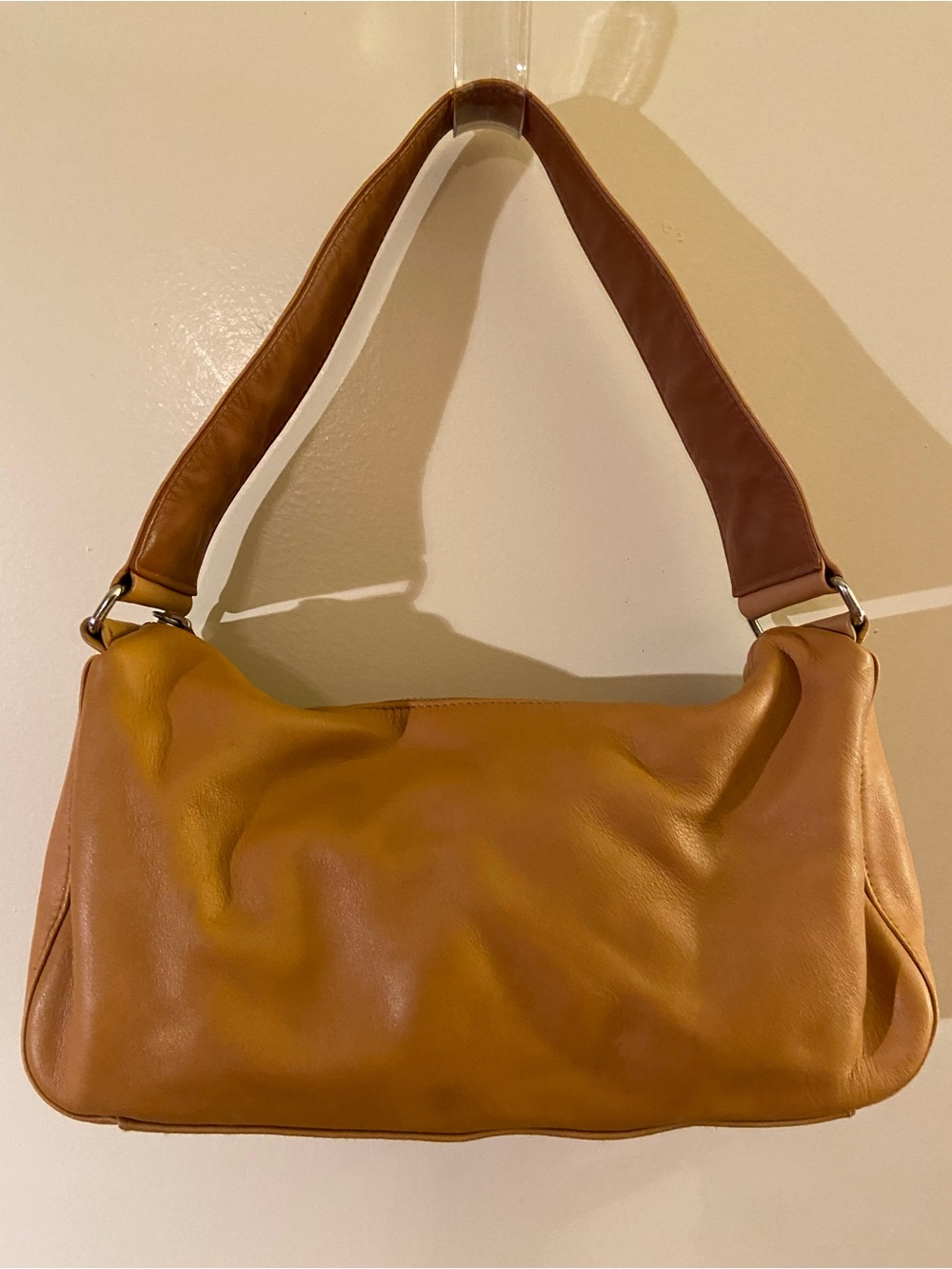Banana Republic Two-Tone Tan Shoulder Bag